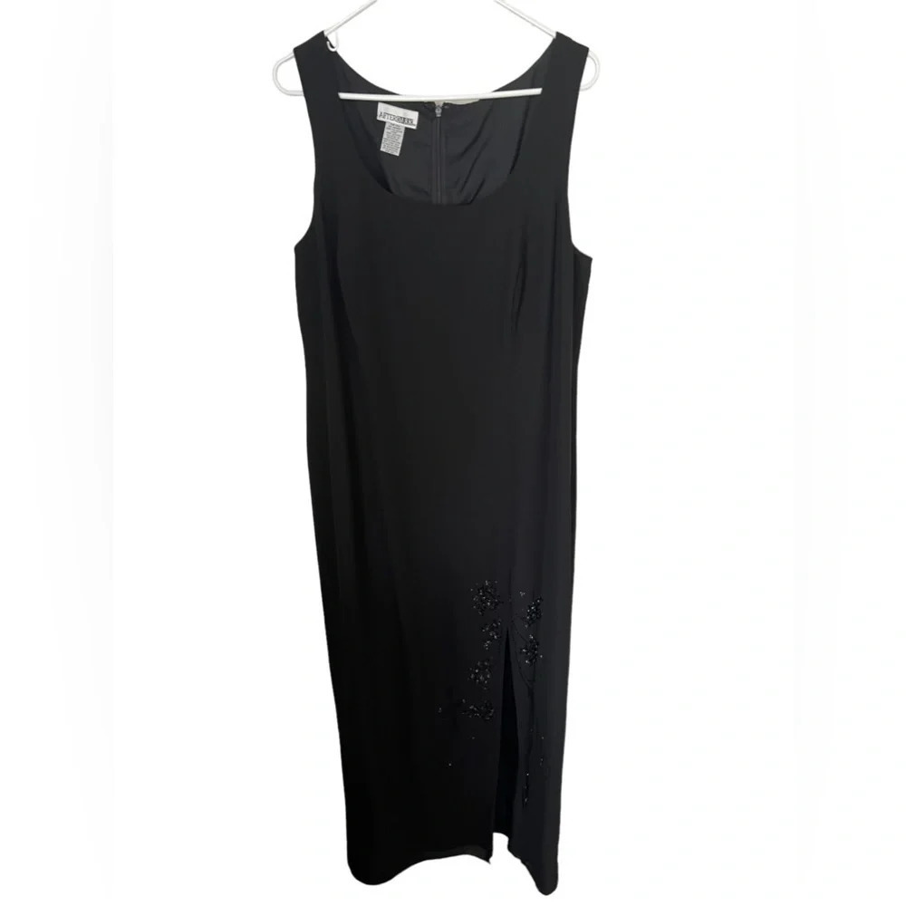 Vintage Black Beaded Gown 16W